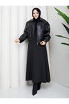 Kadın Trend Premium Mevsimlik Bomber Siyah Deri Ceket