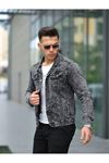 Erkek Gri Kot Ceket