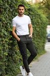 Erkek Bel Kemerli Körüklü Jogger Paça Lastikli Pantolon