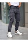 ERKEK BEL KEMERLİ KÖRÜKLÜ JOGGER PAÇA LASTİKLİ PANTOLON