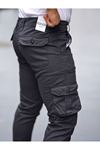 ERKEK BEL KEMERLİ KÖRÜKLÜ JOGGER PAÇA LASTİKLİ PANTOLON
