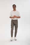 ERKEK BEL KEMERLİ KÖRÜKLÜ JOGGER PAÇA LASTİKLİ PANTOLON