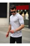 Erkek Slim Fit Boyun Baskılı T-Shirt