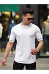 Erkek Slim Fit Boyun Baskılı T-Shirt
