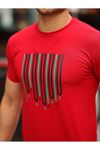 Baskılı Sıfır Yaka T-Shirt