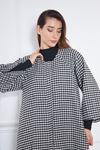Kadın Oversize Uzun Kol Kaşe Panço