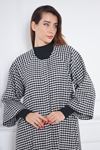 Kadın Oversize Uzun Kol Kaşe Panço