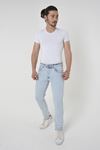 Erkek Slim Fit Likralı Denim Kot Pantolon