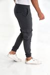 Erkek Paraşüt Kumaş Tarz Cepli Paça Ve Bel Lastikli Jogger Spor Pantolon