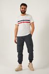 Erkek Paraşüt Kumaş Tarz Cepli Paça Ve Bel Lastikli Jogger Spor Pantolon