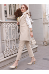 Kadın Omuz Detaylı Yelek Takım