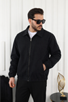 Erkek Mevsimlik Premium Siyah Oversize Bomber Ceket