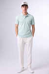 Erkek Günlük Kısa Kollu Basic Mint Polo Yaka Tişört