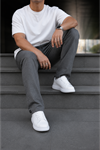 Erkek Trend Baskılı Jogger Füme Baggy Eşofman Altı