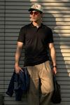 Erkek Klasik Slim Fit Siyah Polo Yaka Tişört