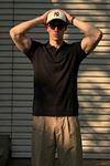 Erkek Klasik Slim Fit Siyah Polo Yaka Tişört