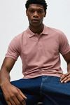 Erkek Premium Kısa Kollu Şık Pembe Polo Yaka Tişört