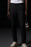 Erkek Lastikli Cepli Straight Fit Siyah Pantolon