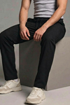 Erkek Klasik Comfort Siyah Lastikli Pantolon