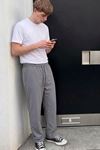 Erkek Comfort Fit Bol Paça Antrasit Baggy Pantolon