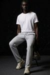 Erkek Relaxed Açık Gri Baggy Pantolon