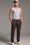 Erkek Esnek Casual Kahve Baggy Pantolon
