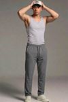 Erkek Esnek Casual Antrasit Baggy Pantolon