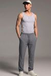 Erkek Esnek Casual Antrasit Baggy Pantolon