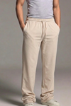 Erkek Esnek Casual Krem Baggy Pantolon