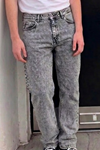 Erkek Bol Paça Açık Gri Baggy Pantolon