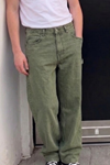 Erkek Bol Paça Haki Baggy Pantolon