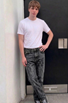 Erkek Bol Paça Füme Baggy Pantolon