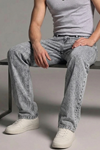 Erkek Relaxed Fit  5 Cepli Açık Gri Kot Pantolon