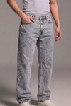 Erkek Relaxed Fit  5 Cepli Açık Gri Kot Pantolon