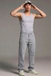 Erkek Relaxed Fit  5 Cepli Gri Kot Pantolon