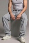 Erkek Relaxed Fit  5 Cepli Gri Kot Pantolon