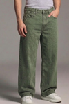 Erkek Relaxed Fit  5 Cepli Haki Kot Pantolon