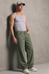 Erkek Relaxed Fit  5 Cepli Haki Kot Pantolon