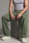 Erkek Relaxed Fit  5 Cepli Haki Kot Pantolon