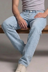 Erkek Relaxed Fit  5 Cepli Buz Mavi Kot Pantolon