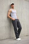 Erkek Relaxed Fit  5 Cepli Antrasit Kot Pantolon