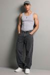 Erkek Relaxed Fit  5 Cepli Antrasit Kot Pantolon