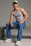Erkek Relaxed Fit  5 Cepli Mavi Kot Pantolon