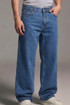 Erkek Relaxed Fit  5 Cepli Mavi Kot Pantolon