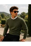 Erkek Premium Comfort Basic K.Yeşil Uzun Kazak