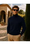 Erkek Kışlık Slim Fit K.Lacivert Kazak
