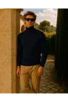 Erkek Kışlık Slim Fit K.Lacivert Kazak