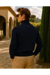 Erkek Kışlık Slim Fit K.Lacivert Kazak