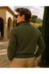 Erkek Kışlık Slim Fit Haki Kazak