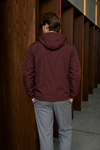 Erkek Premium Comfort Astarlı Bordo Yağmurluk & Rüzgarlık